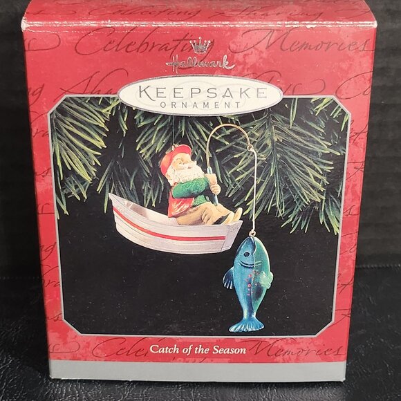Hallmark Keepsake Catch of The Season Ornament 1998 Fishing Themed Ornament - Picture 4 of 6